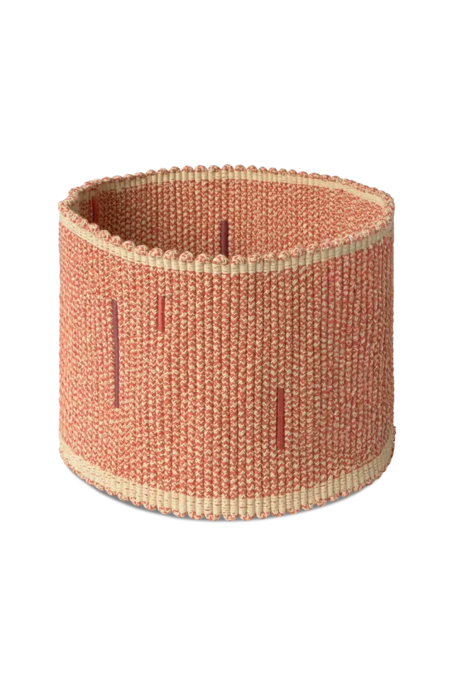 Lorena Canals Vertical Korb Ø35x25 cm Terracotta Baumwolle