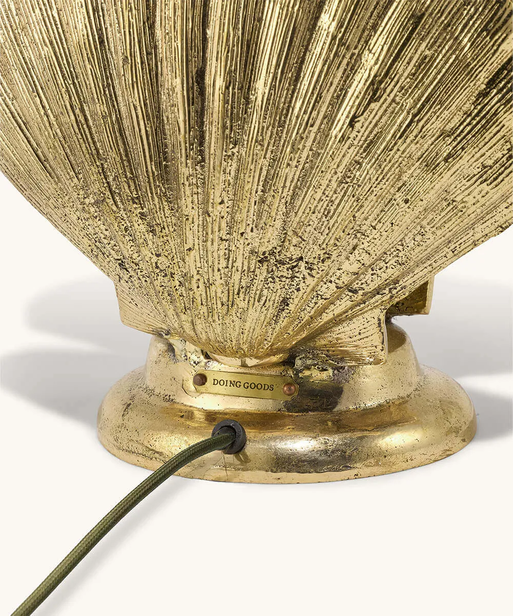 Doing Goods Scarlett Muschel Tischlampe Gold E27