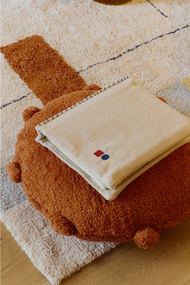 Lorena Canals Bubbly Bodenkissen 48x48 Terracotta rund