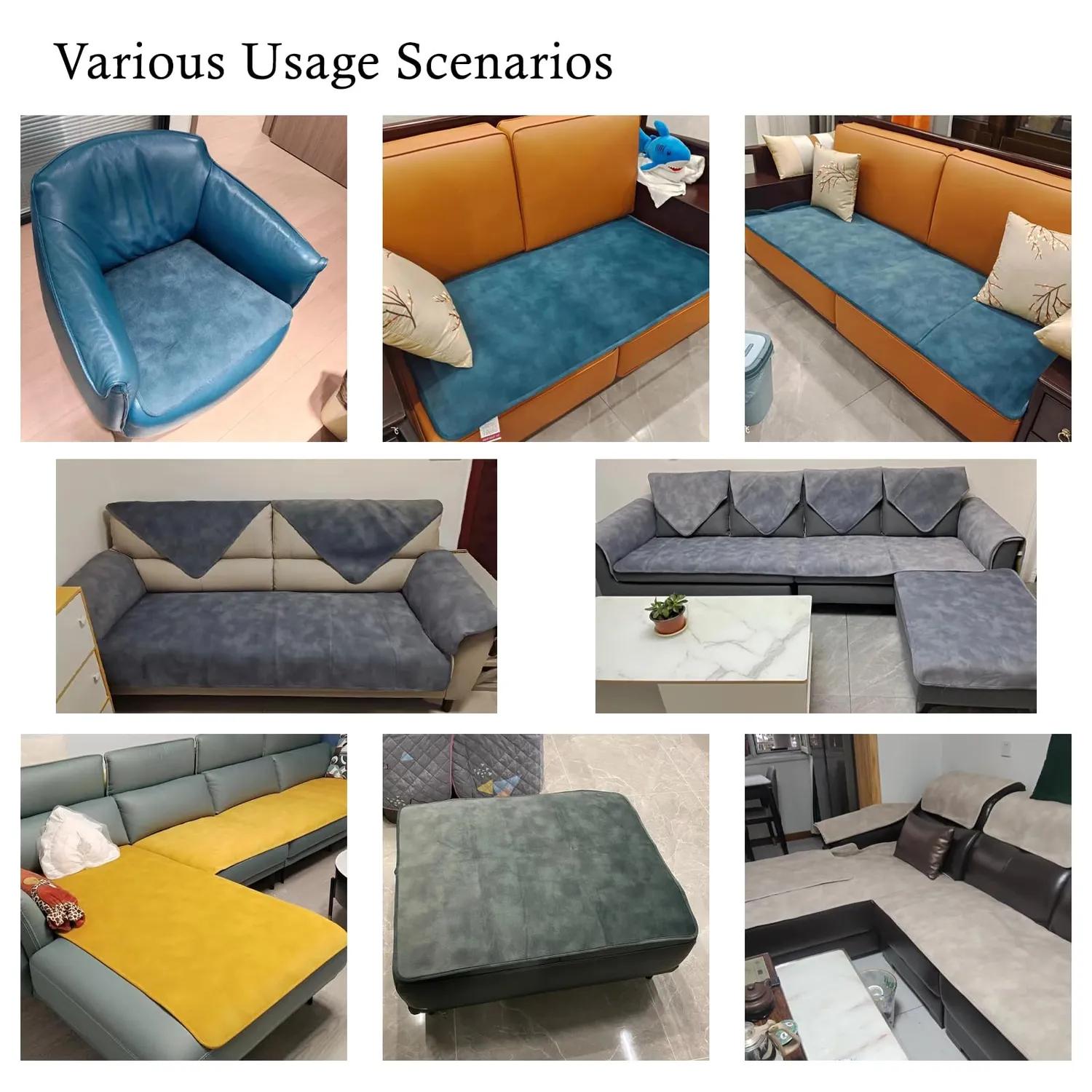 HonunGron Samt Sofabezug Kiefern Grün 60x180cm Kurzplüsch