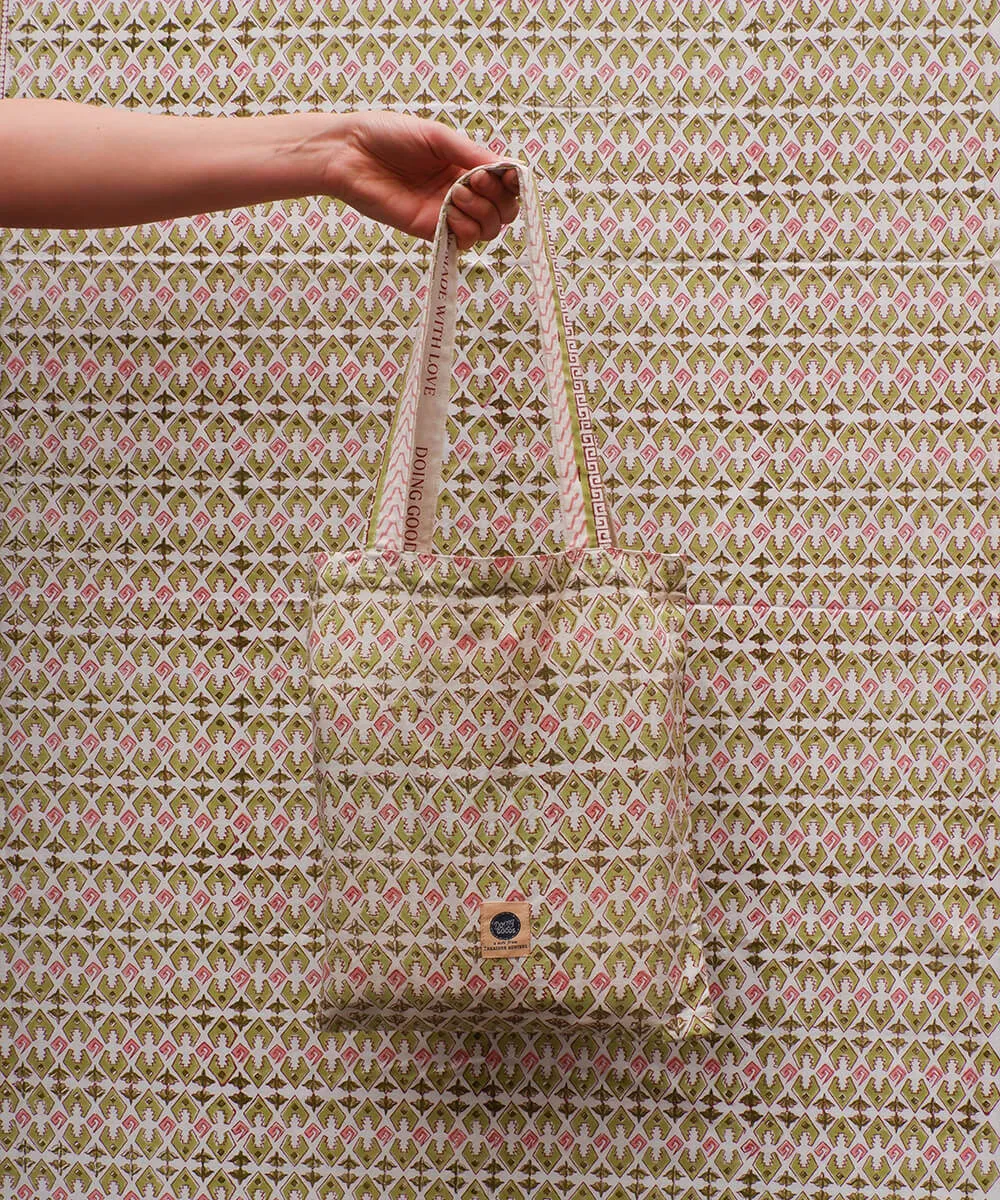 Doing Goods Maharadja Double Tagesdecke Baumwolle mit Tasche