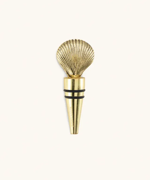Doing Goods Abby Muschel Flaschenstopfen Gold 9,5 cm