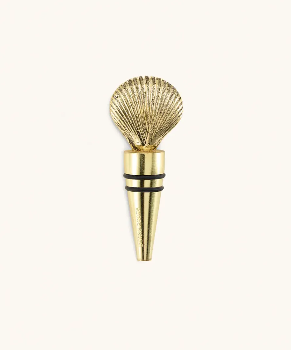 Doing Goods Abby Muschel Flaschenstopfen Gold 9,5 cm