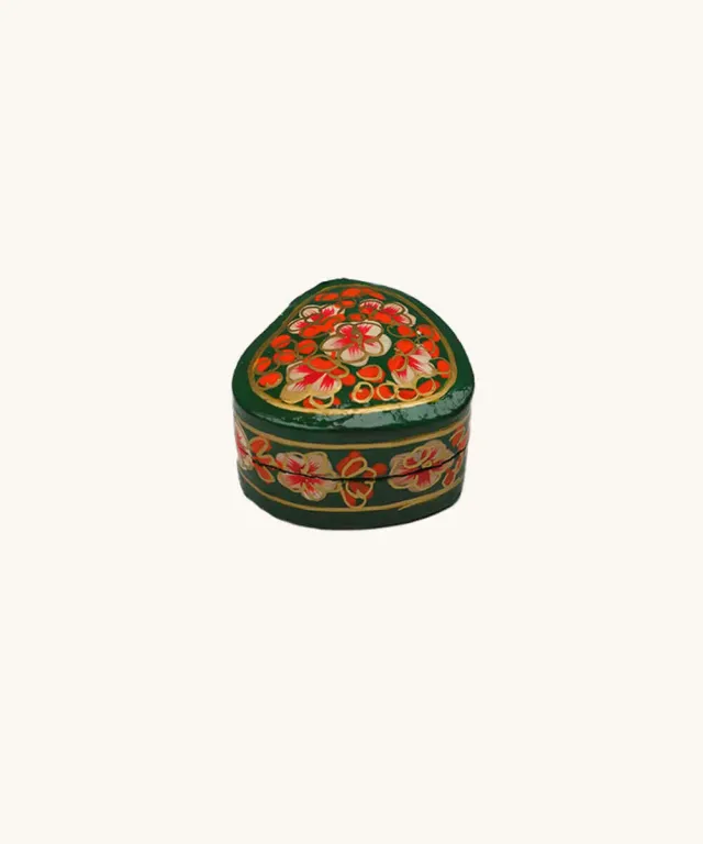 Doing Goods Paper Mache Box Small Green 3 Dose