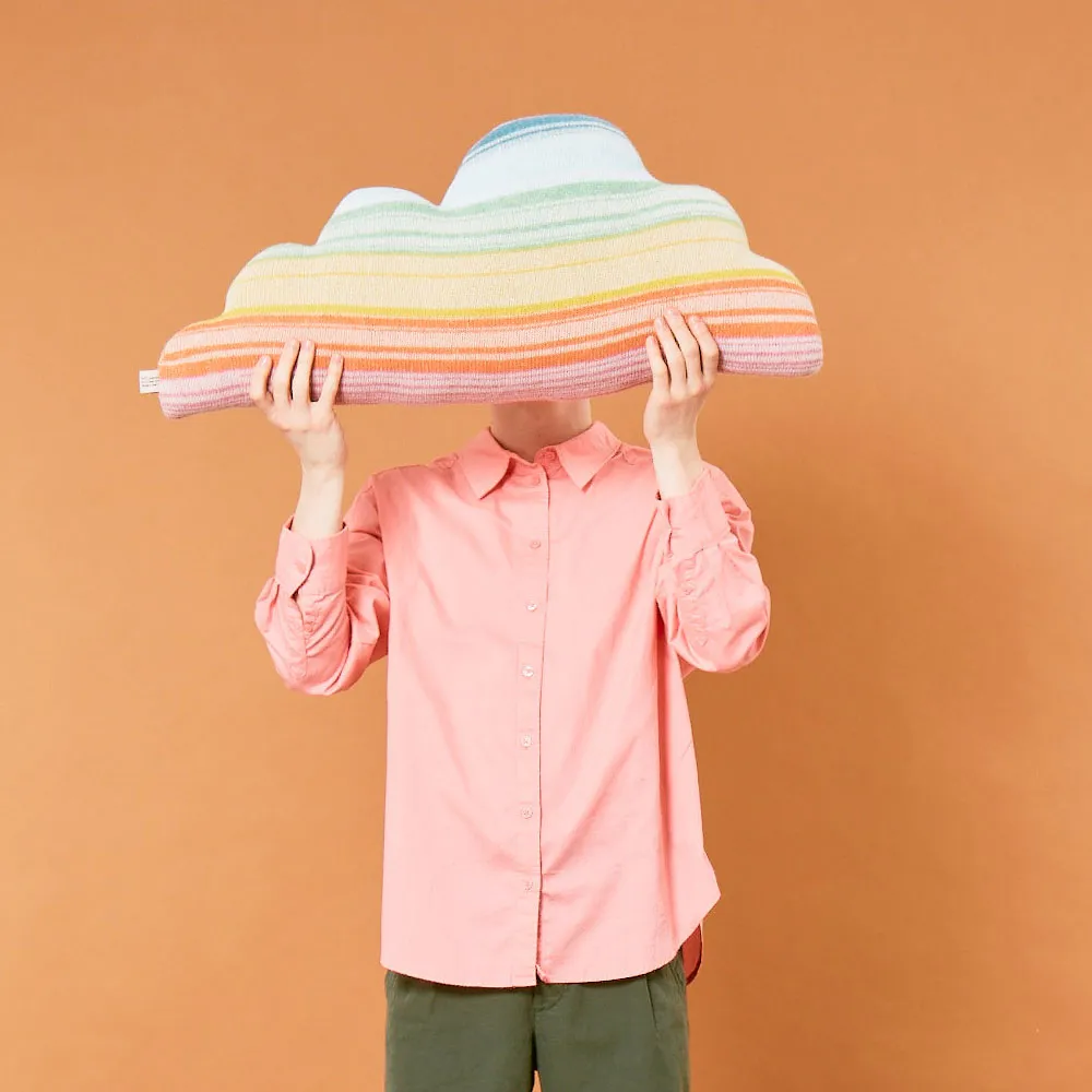 Donna Wilson Cloud Kissen Regenbogen Lammwolle 60 cm