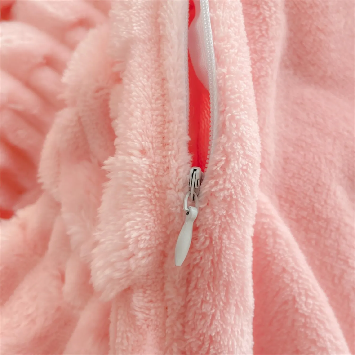 HonunGron Flanell Bettwsche Set 4tlg Rosa-2 Super King warm