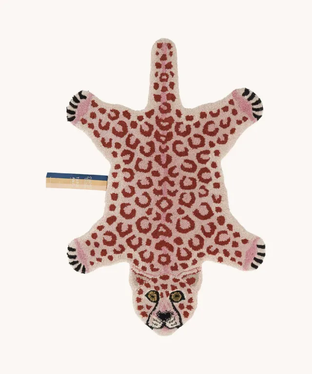 Doing Goods Tapis Amis Pinky Leopard Small Teppich Wolle