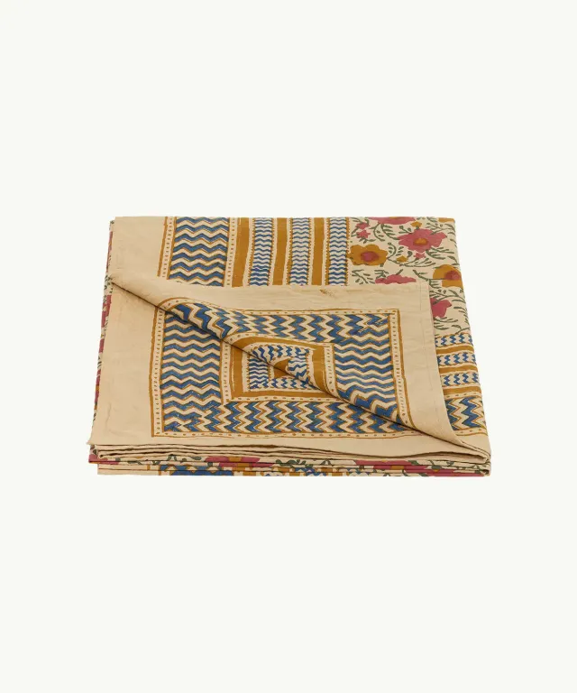 Doing Goods Evy Simple Decke mit Tasche Baumwolle