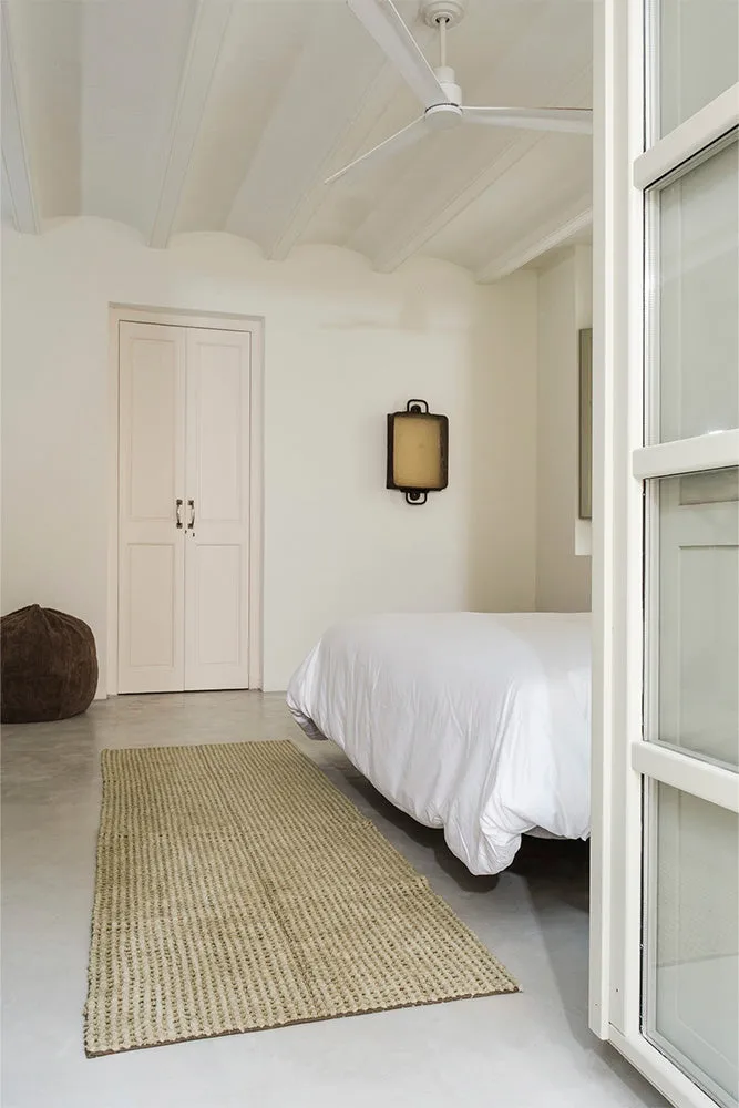 Lorena Canals Mist Wollteppich 80x140cm braun waschbar