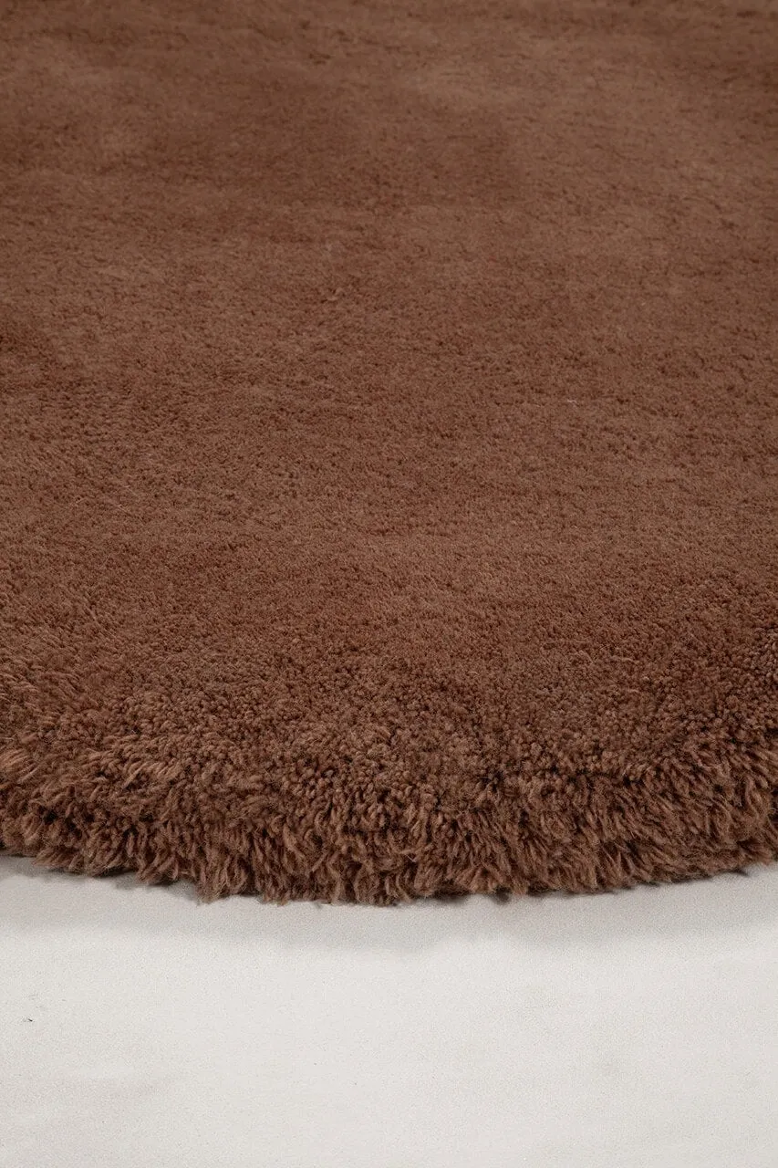 Amini Ciclopi Isola Teppich 120x108 Sabbia Biowolle