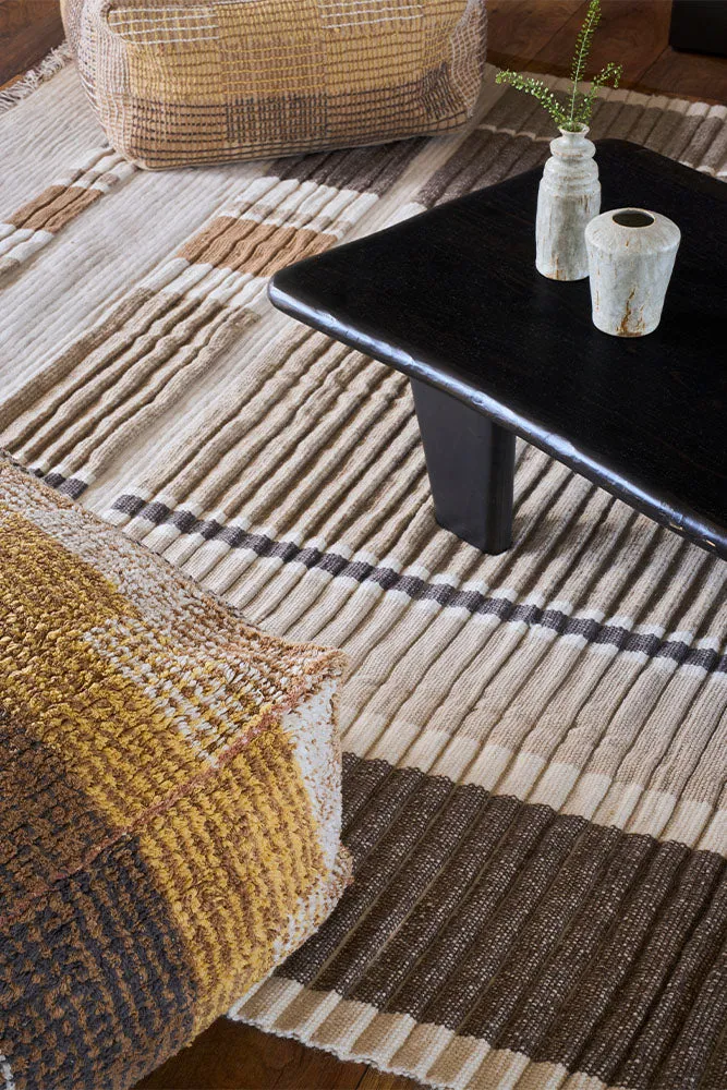 Lorena Canals Columns Natural Handloom-Teppich 140x200 Wolle