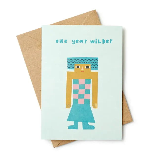Donna Wilson One Year Wilder Geburtstagskarte 11x15,5 cm