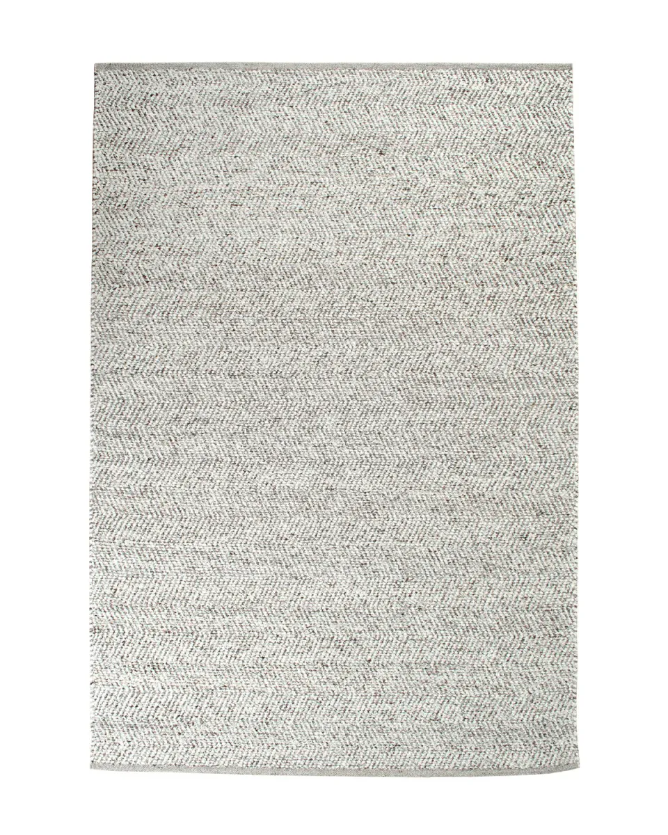 HC Interior Rugs Dover 1732-203 Teppich Weiß-Stein 200x290 Wolle