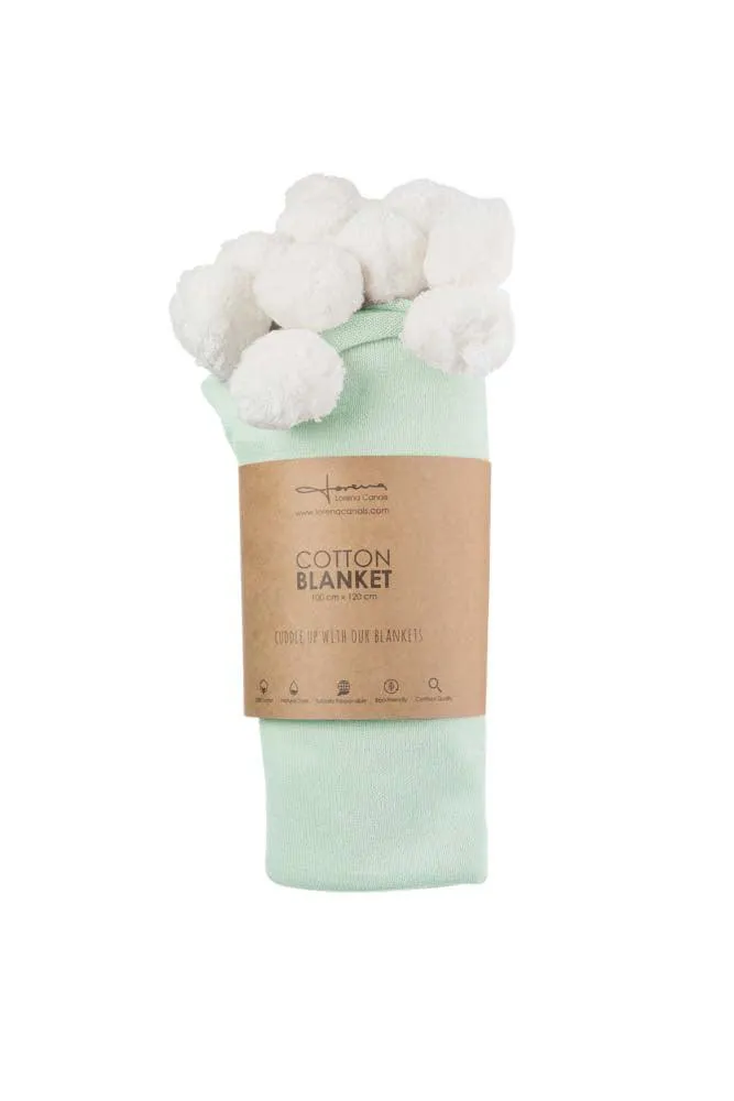 Lorena Canals Bubbly Babydecke 100x120 cm Mint Baumwolle