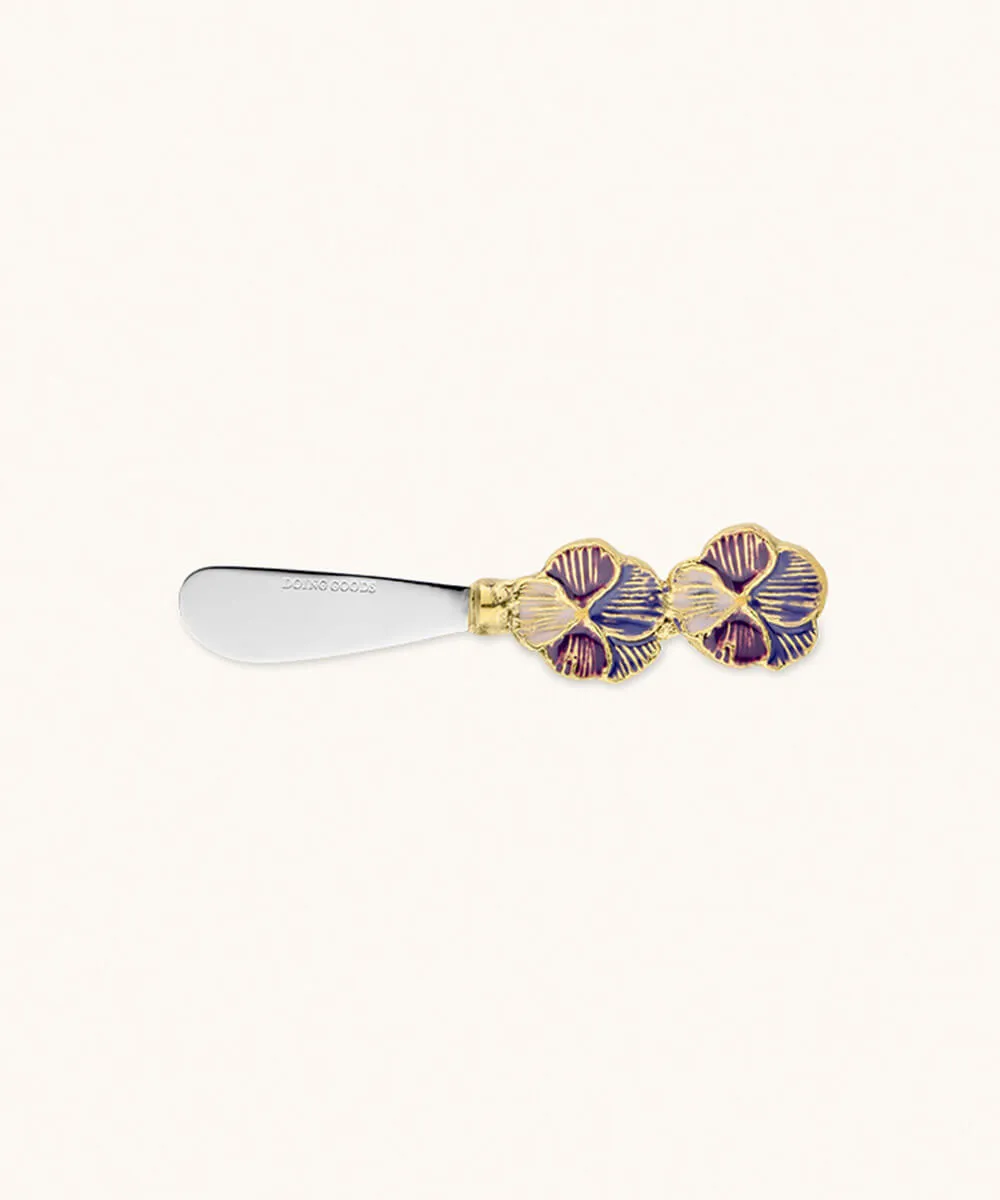 Doing Goods Valery Violet Buttermesser 13,5cm floral