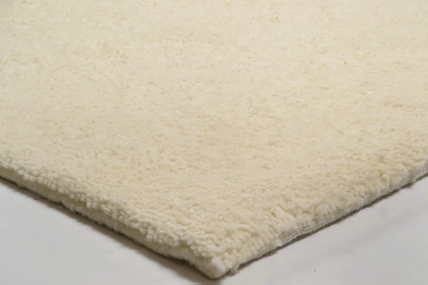 THEKO Hadj Berberteppich 60x120 cm Weiß Schurwolle