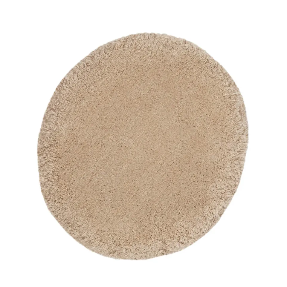 Amini Ciclopi Isola Teppich 120x108 Sabbia Biowolle