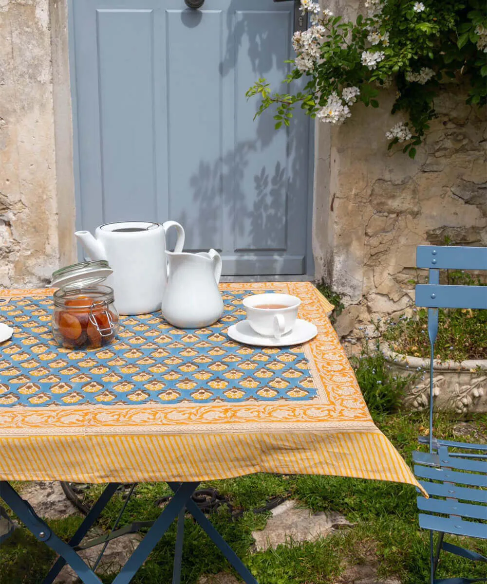 Doing Goods Emma Mini Plaid Balkon Blau Blockprint