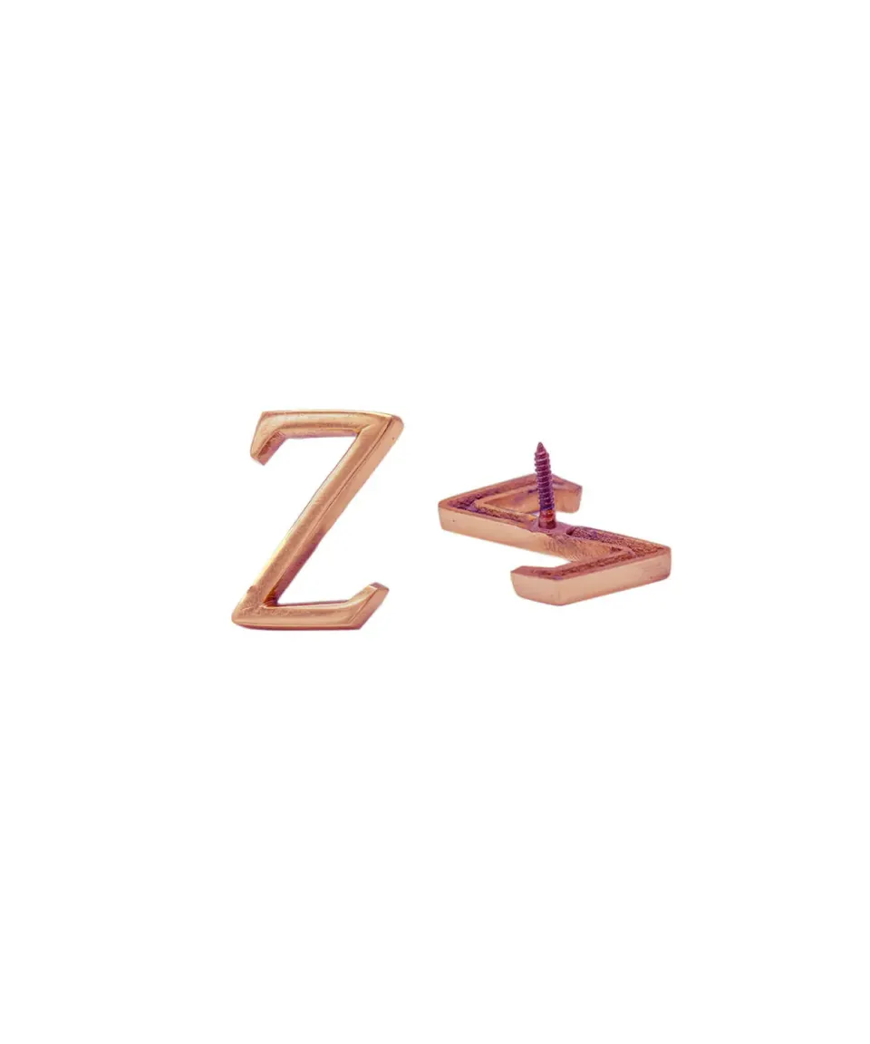 Doing Goods Buchstabe Z Deko Messing Kupfer Initial
