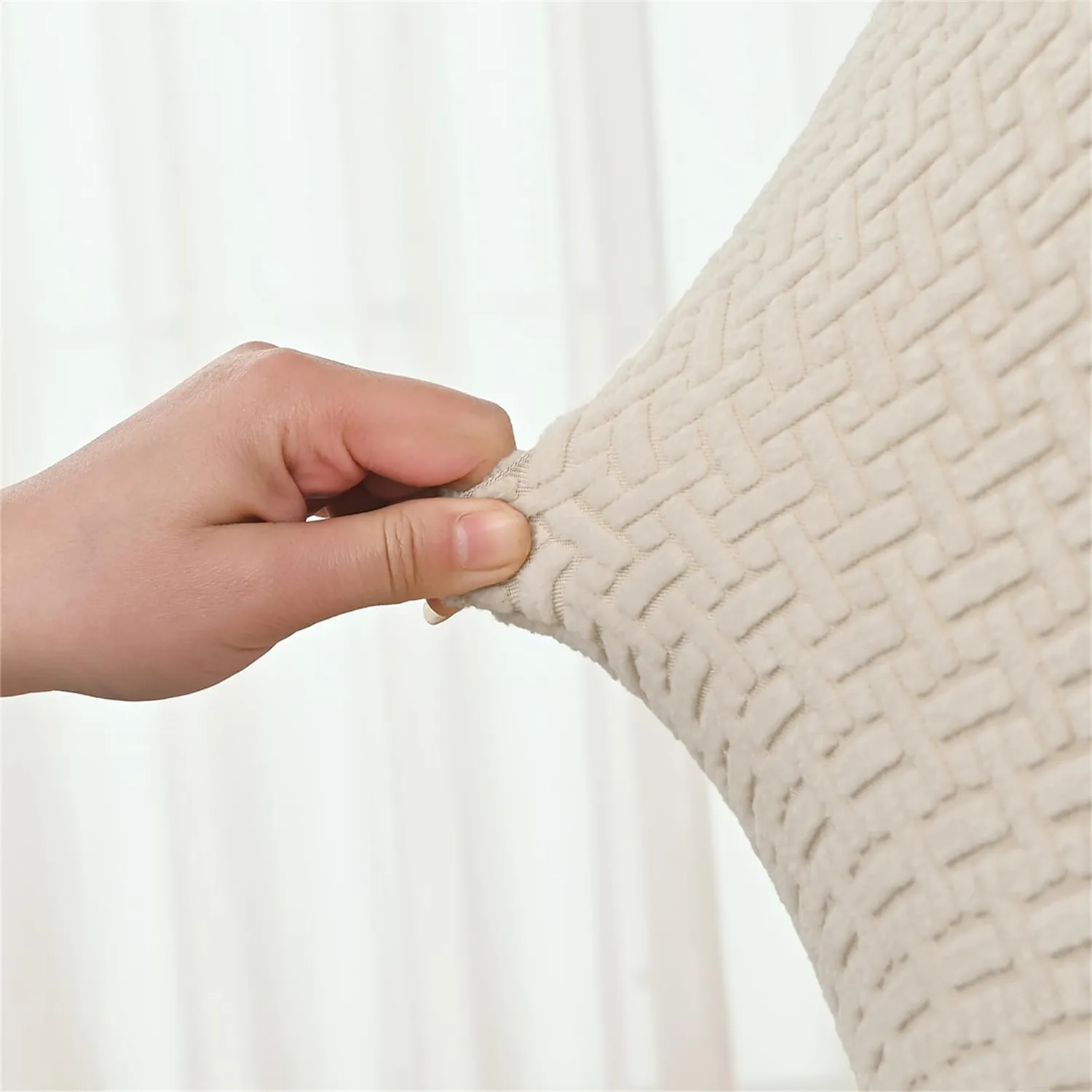 HonunGron Sofakissenbezug 3 Sitzer Beige wasserdicht