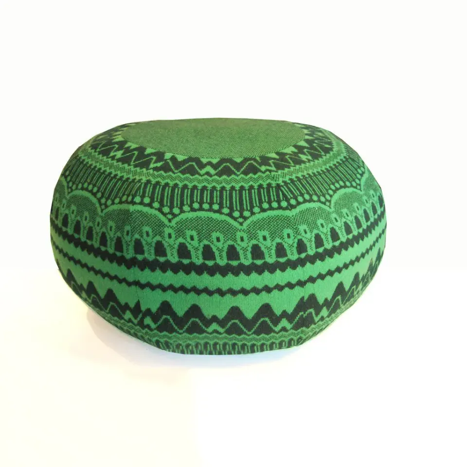 Donna Wilson Frank Pouffe ZigZag Sitzpouf grün