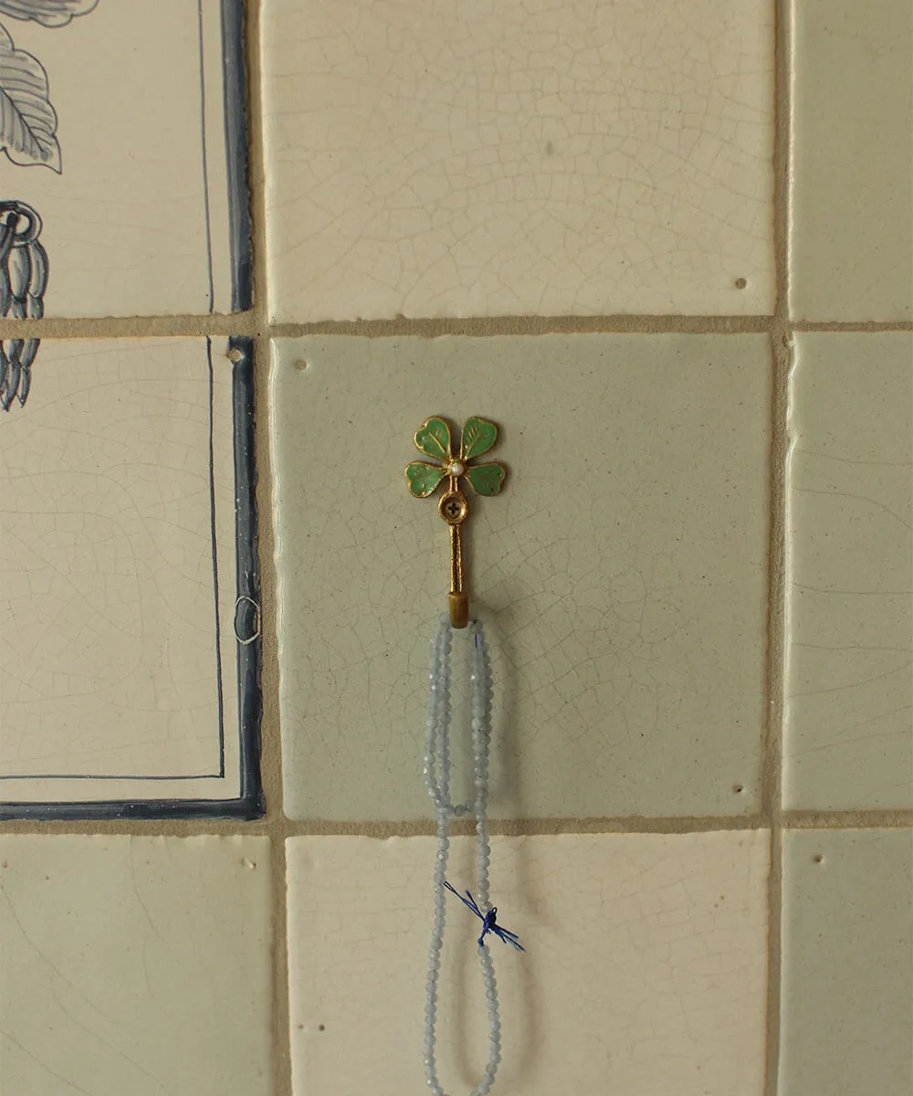 Doing Goods Lucky Clover Wandhaken 2er-Set Messing