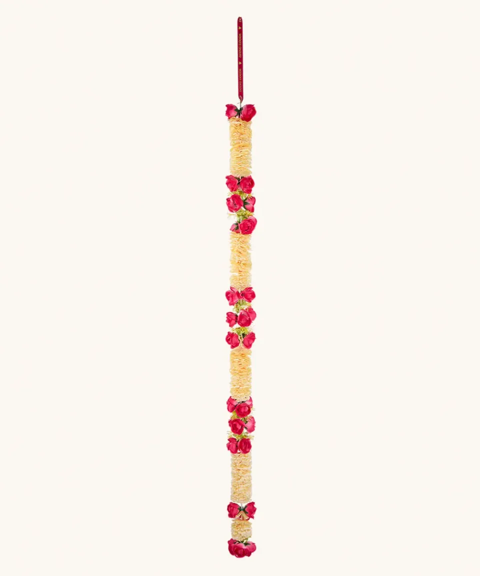 Doing Goods Blumengirlande Pfirsich-Rosa 203 cm Stoff