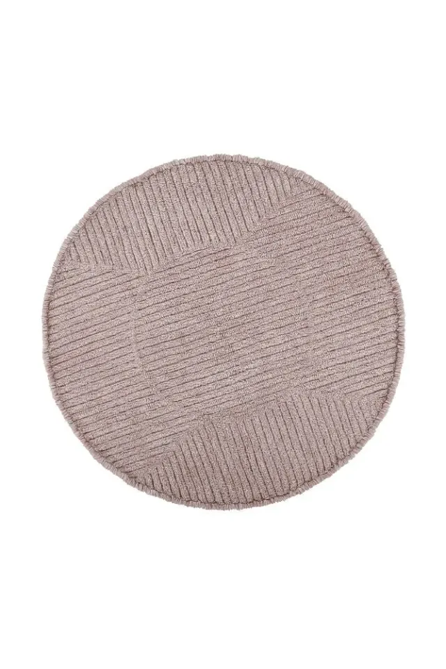 Lorena Canals Woolable Rose Tea Teppich rund Ø160 cm rosa