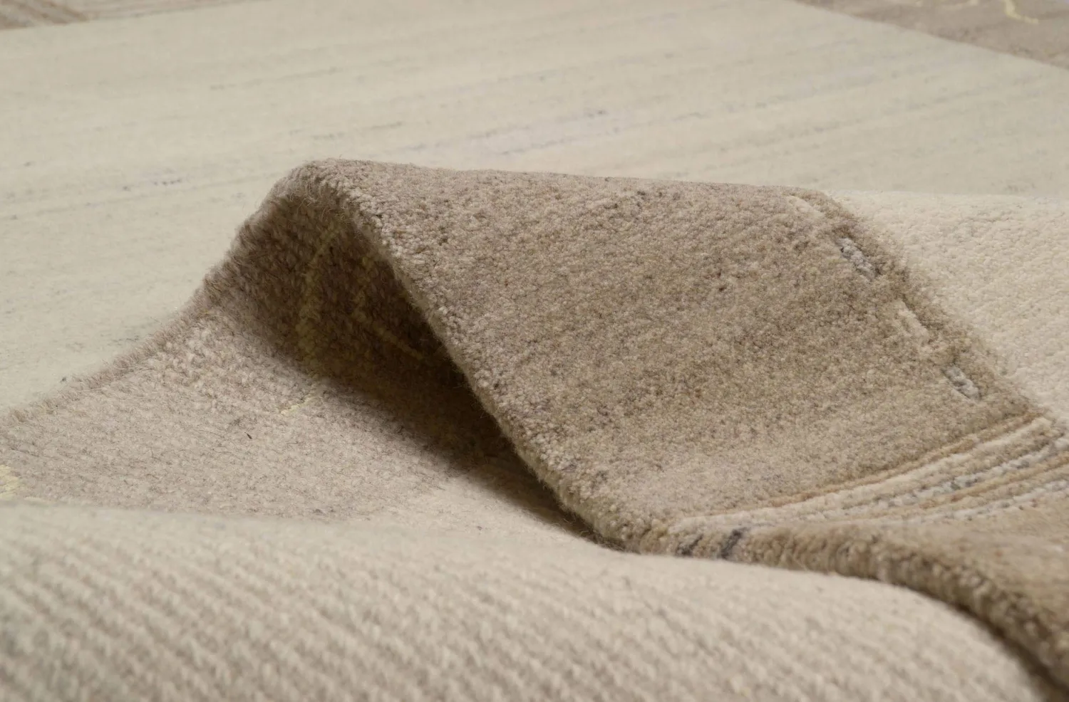 THEKO Nakarta Teppich Natur Grau 90x160 Schurwolle