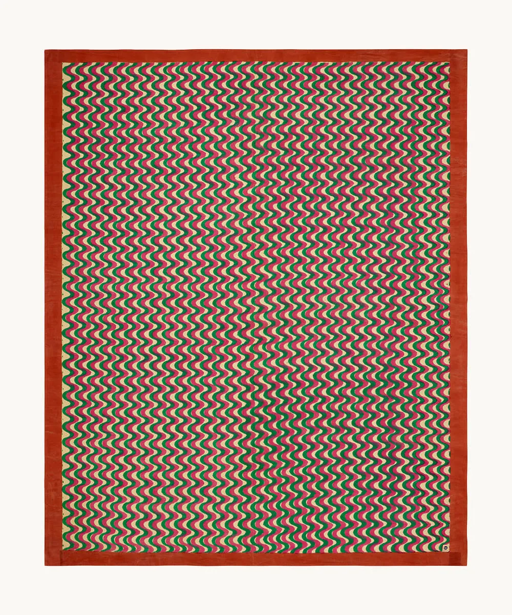 Doing Goods Millie Double Plaid Baumwolldecke mit Tasche