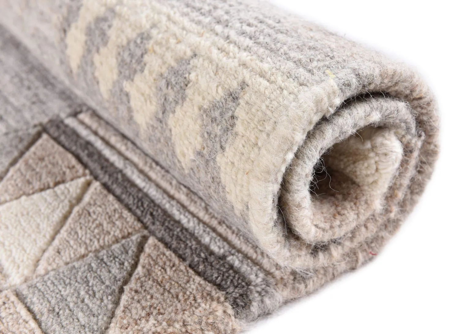 THEKO Nakarta Teppich 120x180 cm Natur Beige Schurwolle