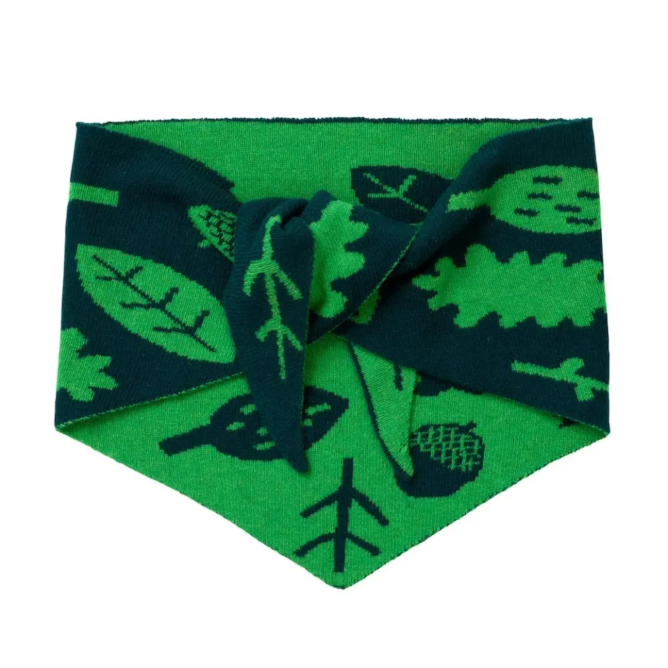Donna Wilson Green Sprig Halstuch Lammwolle 103 cm
