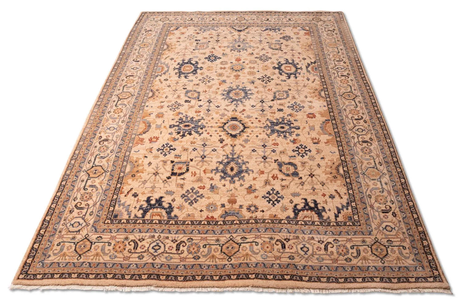 THEKO Saharna Teppich 80x150 cm Braun Schurwolle
