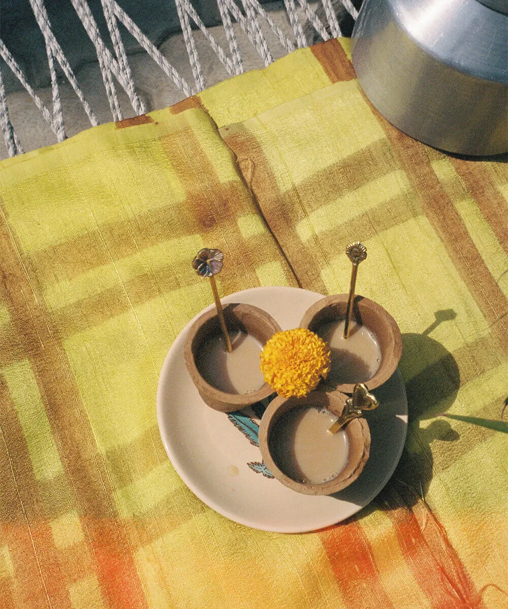 Doing Goods Sunny Sunflower Teelöffel Set Messing