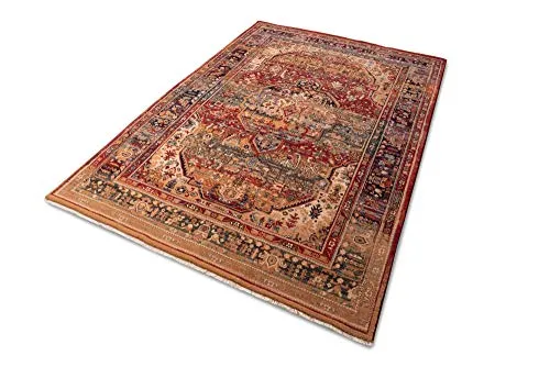 THEKO Saharna Wollteppich Rot 60x90 cm Schurwolle