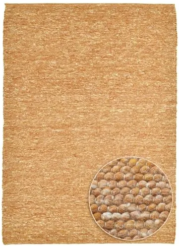 THEKO Alpen Wollteppich terrakotta – 100% Schurwolle