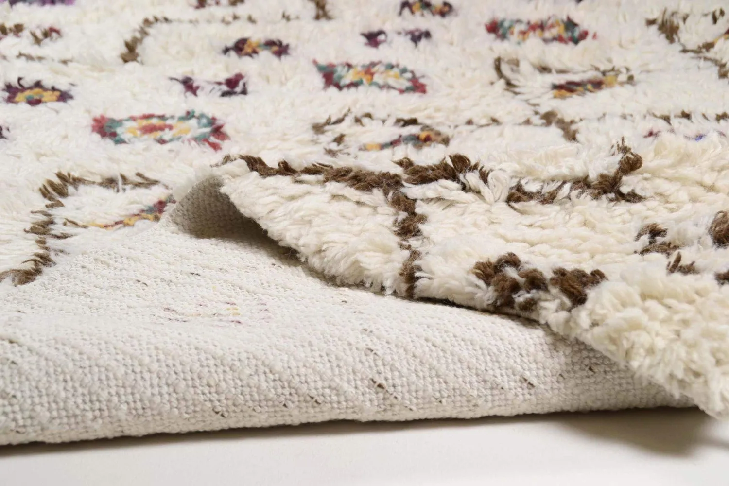 THEKO Nomadic Design Teppich Beige 140x200 Wolle