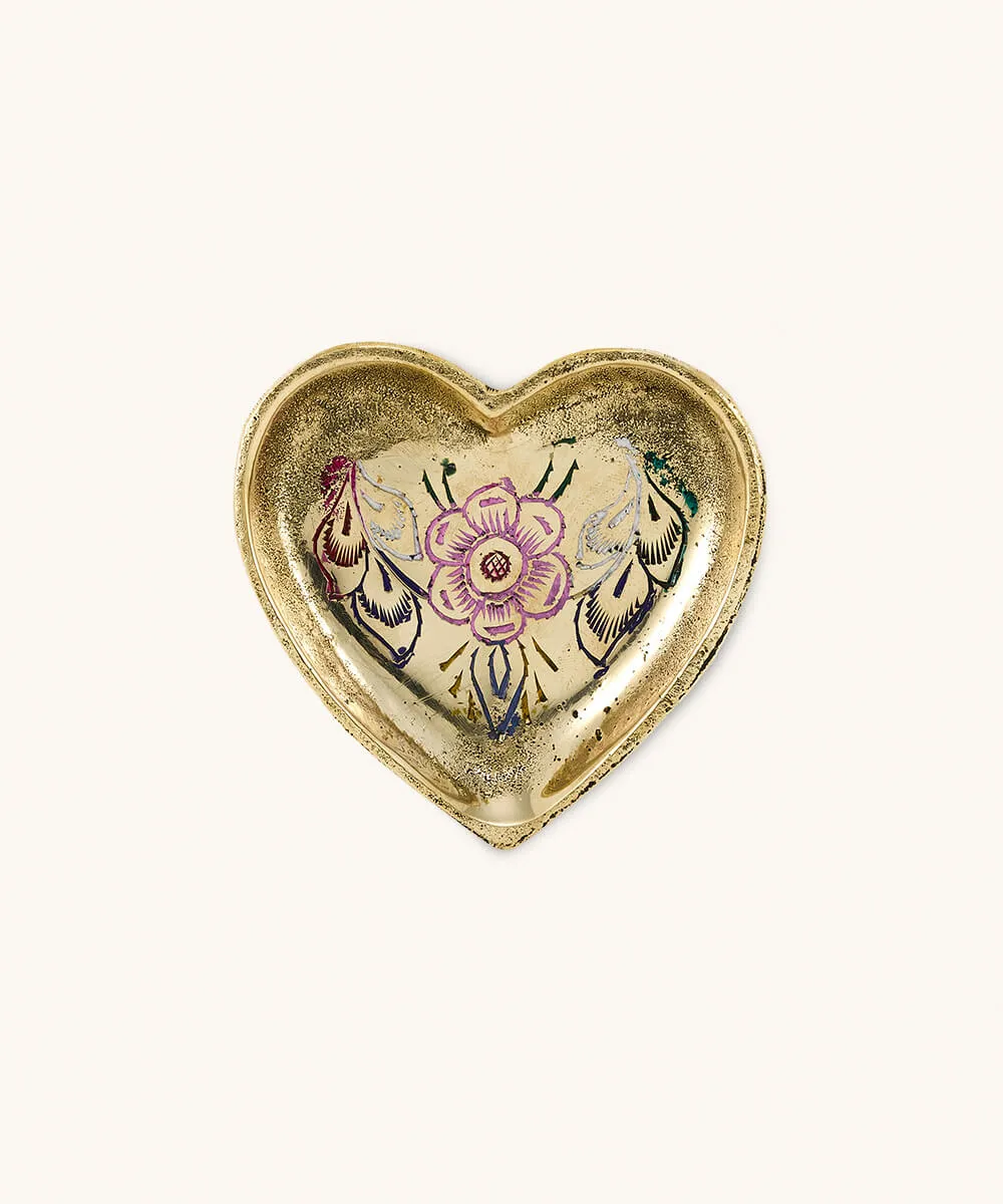 Doing Goods Miracle Mila Tablett Herz Gold 7,5x8 cm