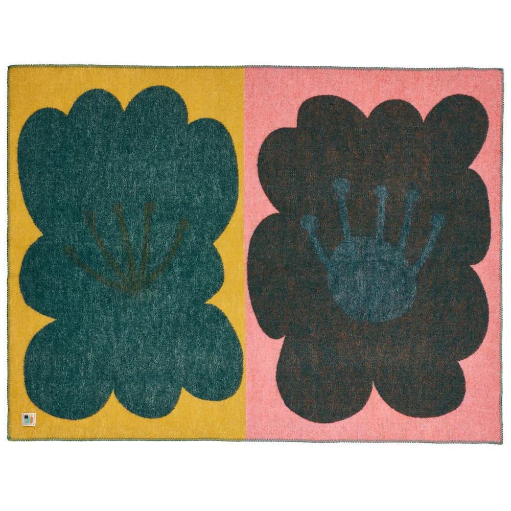 Donna Wilson Bloom Wolldecke 180x130 Reine Wolle