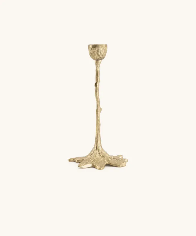 Doing Goods Misty Tree Kerzenhalter 19cm Messing Baum-Design