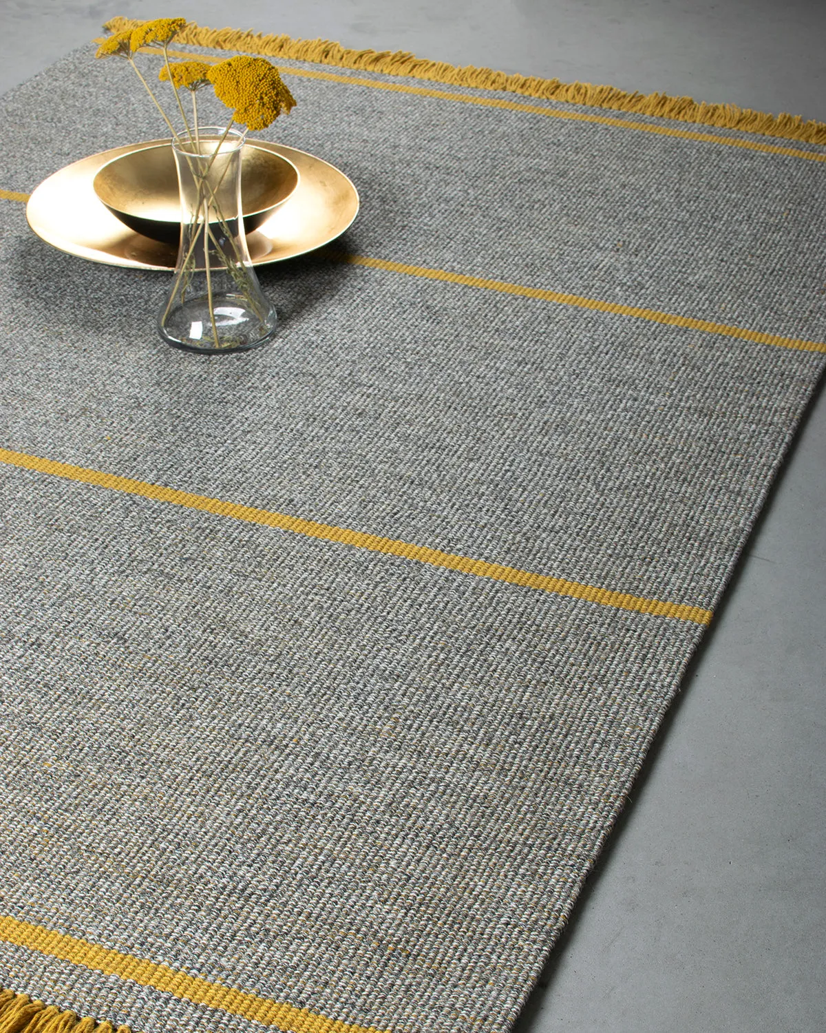 HC Interior Rugs Copenhagen 1382-080 Teppich Gelb 160x230 Wolle