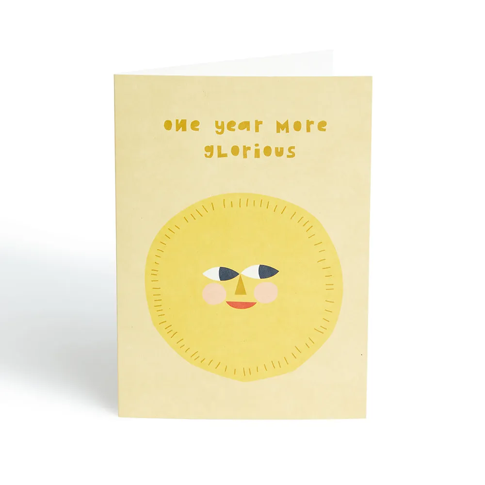 Donna Wilson One Year More Glorious Karte Geburtstag