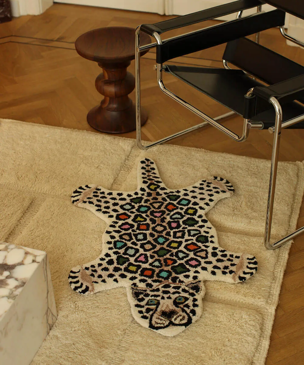 Doing Goods Disco Leopard Teppich Small Wolle