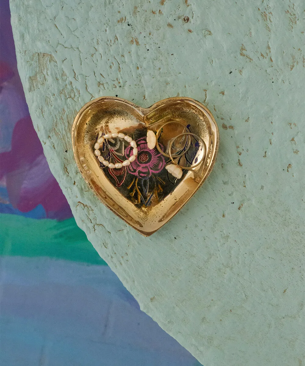 Doing Goods Miracle Mila Tablett Herz Gold 7,5x8 cm