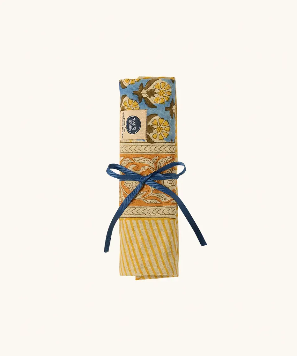 Doing Goods Emma Mini Plaid Balkon Blau Blockprint