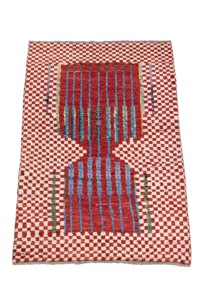 Taimany 8280212 Teppich 146x89cm handgeknüpft tribal