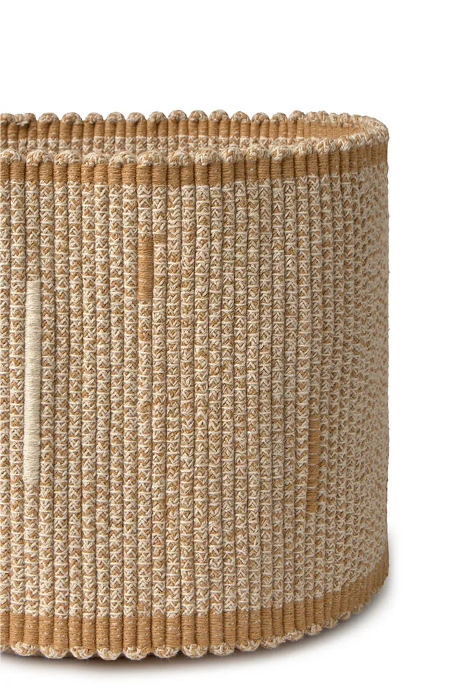 Lorena Canals Handloom Vertical Korb Natural Ø35x25 Baumwolle