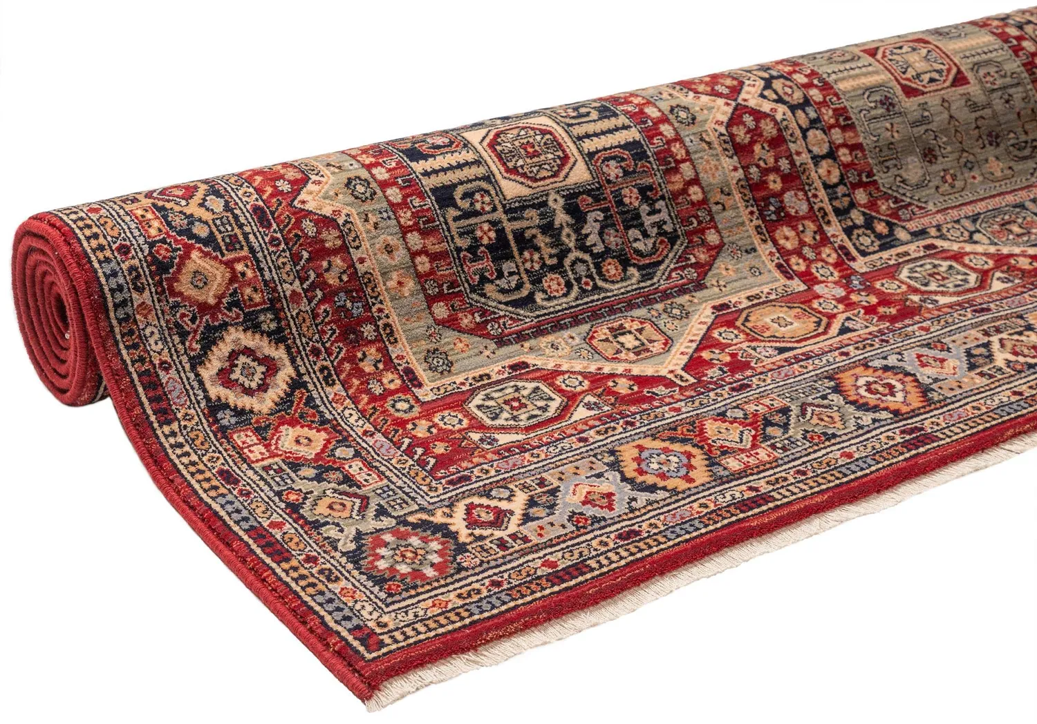 THEKO Saharna Wollteppich 60x90 Rot Schurwolle