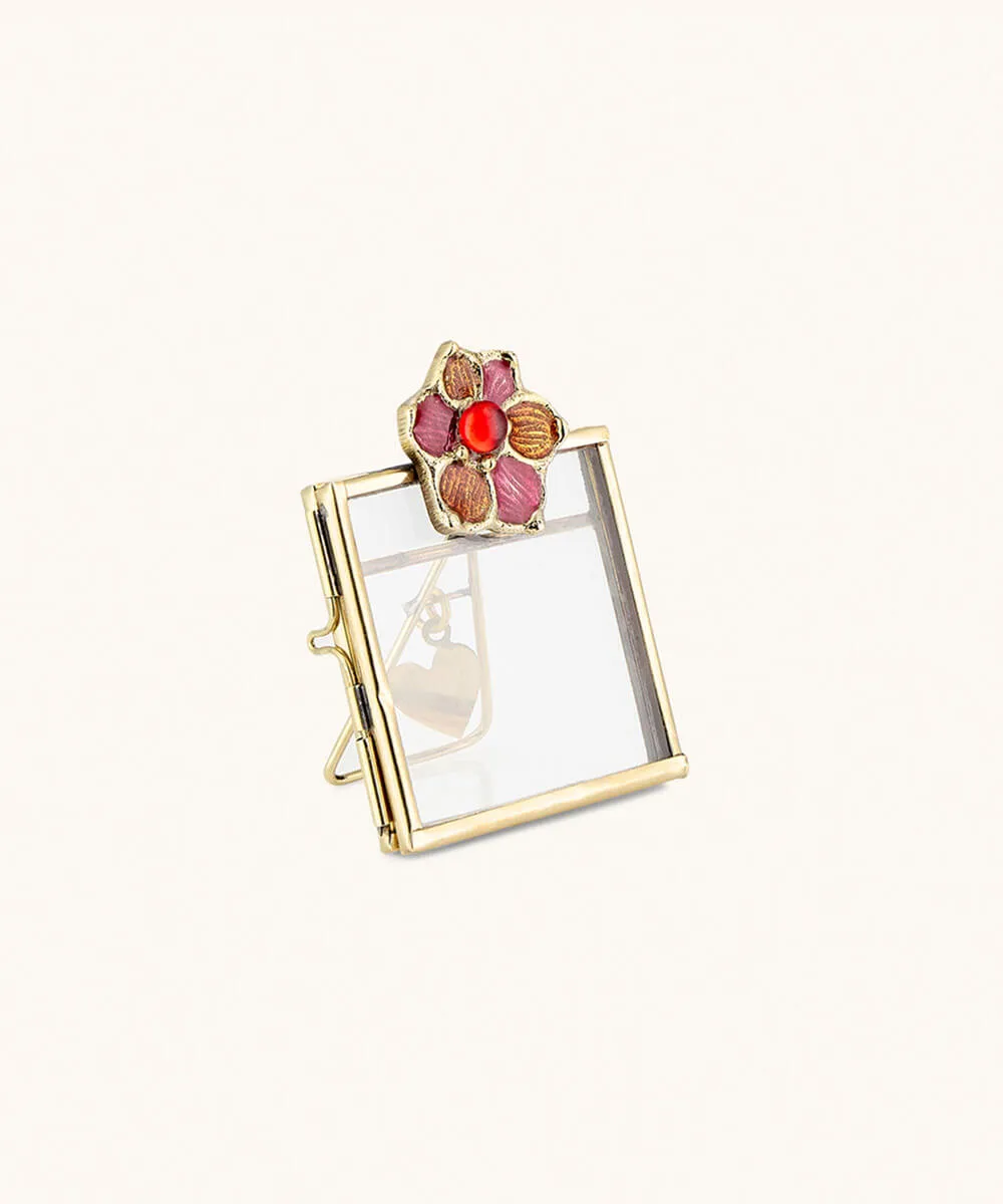 Doing Goods Cameron Mini Fleur Bilderrahmen Glas gold