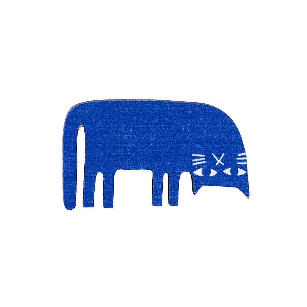 Donna Wilson Lazy Cat Pin Anstecker Holz 4 cm